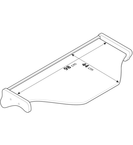 Tavolino per cruscotto su misura Truck Daf XF 106