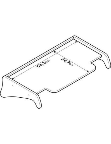 Tavolino per cruscotto su misura Truck Man TGA 1999 2010 cabina XXL