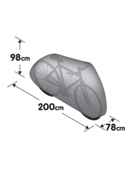 Telo copribicicletta impermeabile protettivo lavabile 200x98x78cm