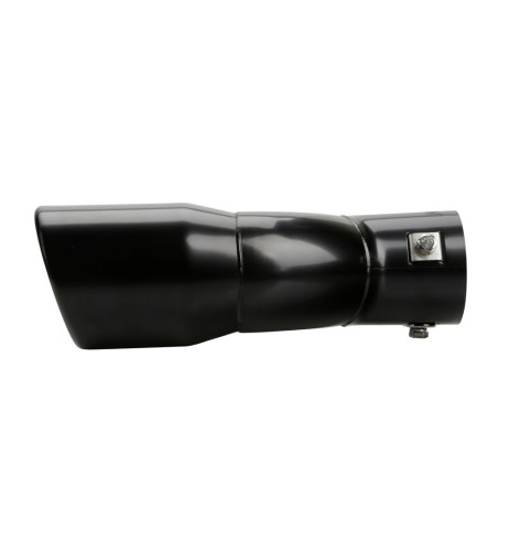 Terminale scarico universale inox black doppio TS 73N 37 60mm