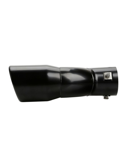 Terminale scarico universale inox black doppio TS 73N 37 60mm
