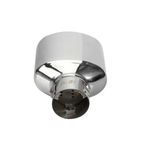 Terminale scarico universale inox singolo TS 76 37 60mm