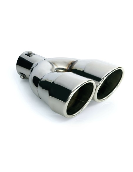 Terminale scarico universale inox doppio TS 22 36 54mm