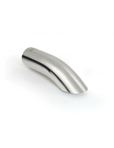 Terminale scarico universale inox singolo curvo T 06 30 44mm