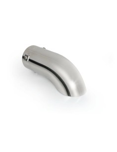 Terminale scarico universale inox singolo curvo TS 44 50 60mm