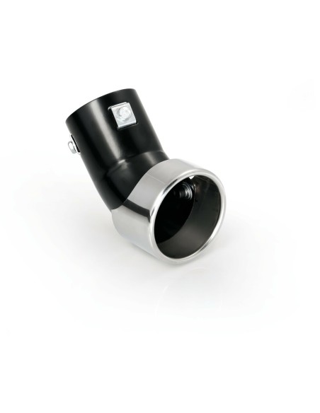 Terminale scarico universale inox singolo gomito regolabile TS 60 37 49mm