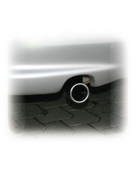 Terminale scarico universale inox singolo gomito regolabile TS 60 37 49mm