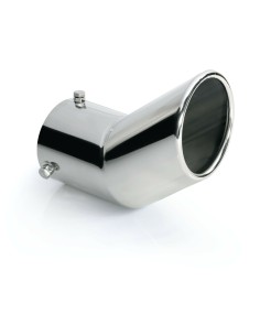 Terminale scarico universale inox singolo gomito TS 29 48 70mm