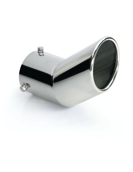 Terminale scarico universale inox singolo gomito TS 29 48 70mm