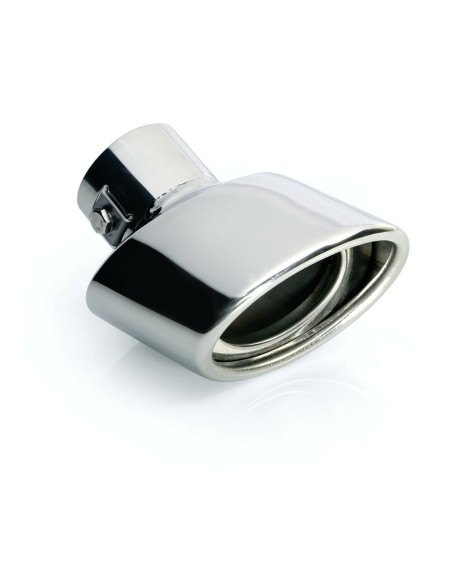 Terminale scarico universale inox singolo gomito TS 31 27 35mm