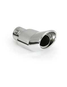 Terminale scarico universale inox singolo gomito TS 55 35 42mm