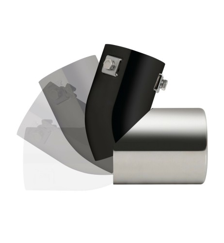 Terminale scarico universale inox singolo regolabile TS 67 40 55mm