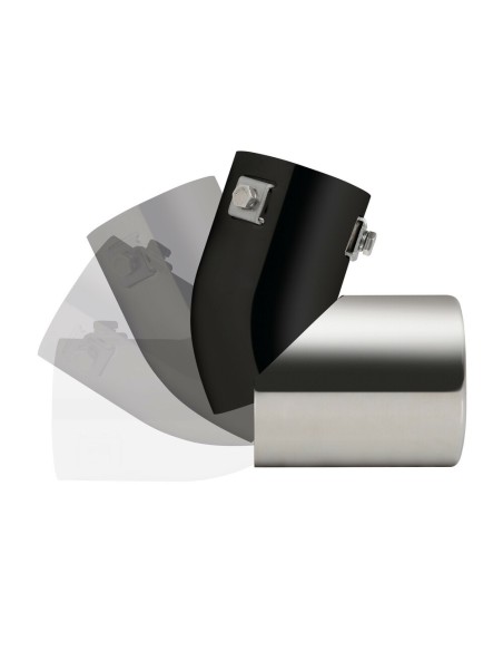 Terminale scarico universale inox singolo regolabile TS 67 40 55mm