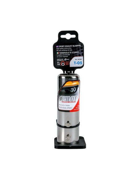 Terminale scarico universale inox singolo T 05 32 45mm