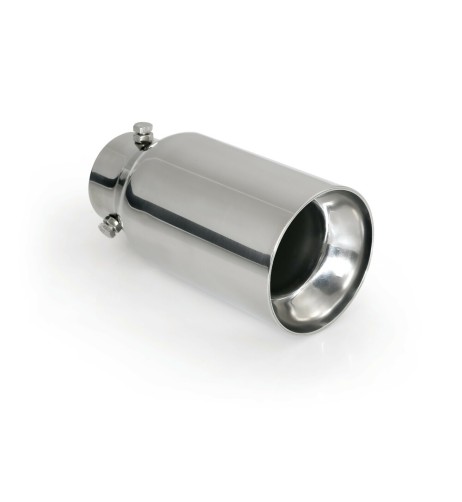 Terminale scarico universale tuning inox singolo TS-48 35-48mm