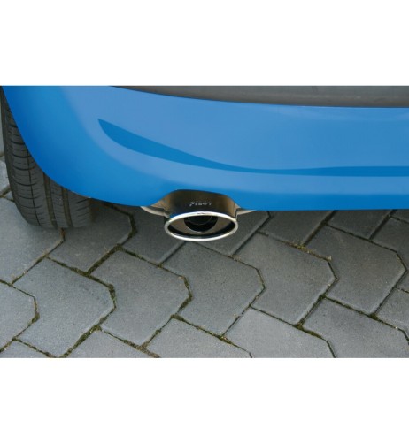 Terminale scarico universale inox singolo TS 500 40 54mm