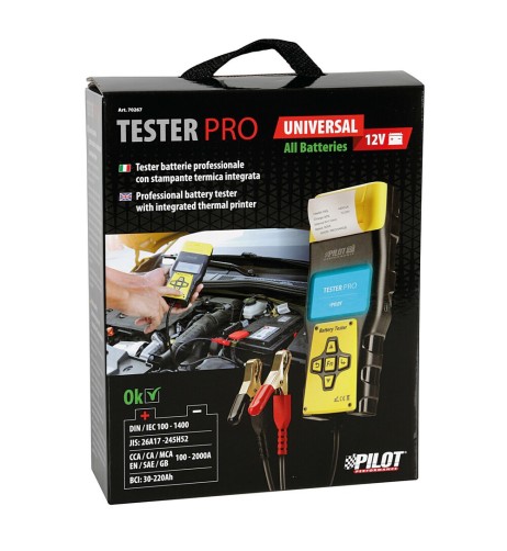 Tester batterie professionale con stampante termica integrata