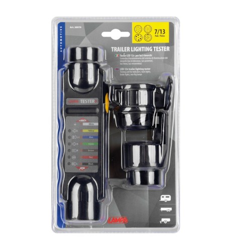 Tester funzionamento luci illuminazione rimorchi 12V 7 13 poli