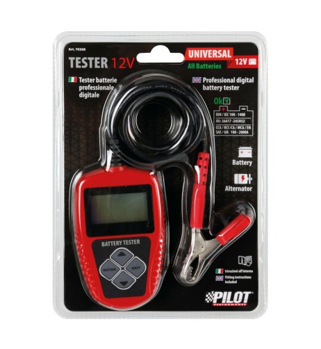 Tester professionale per batterie 12V