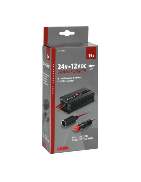 Trasformatore di corrente da 24V a 12V 15A