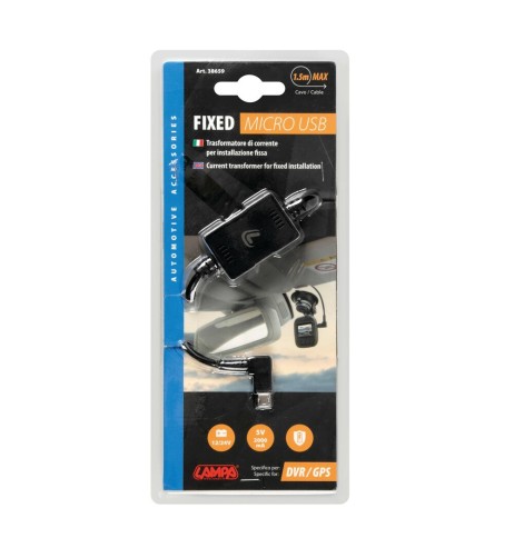 Trasformatore di corrente installazione fissa 12 24V 2000mA Micro USB