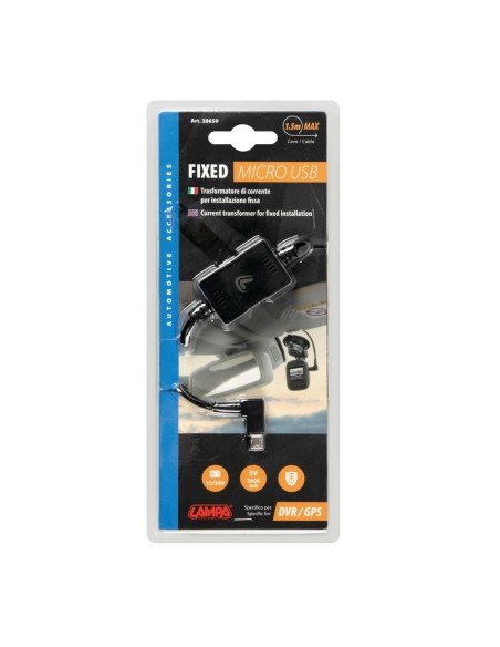 Trasformatore di corrente installazione fissa 12 24V 2000mA Micro USB