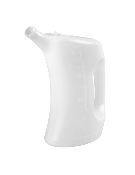 Travasatore graduato in HDPE resistente ad acidi oli e carburanti 5 litri