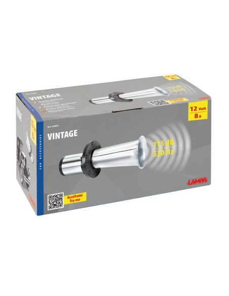 Tromba elettrica 12V 22cm Suono vintage