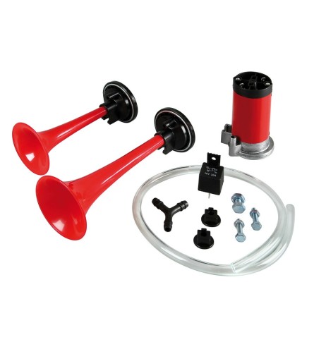 Trombe bitonali elettropneumatiche auto 12V diametro 66mm