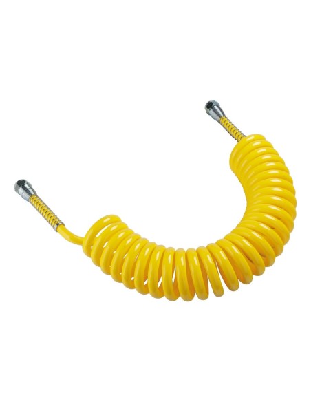 Tubo aria a spirale Giallo 4 5m con terminali femmina M18