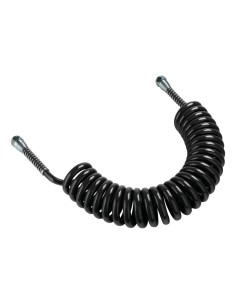 Tubo aria a spirale Nero 4 5m con terminali femmina M18