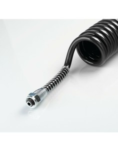 Tubo aria a spirale Nero 4 5m con terminali femmina M18 2