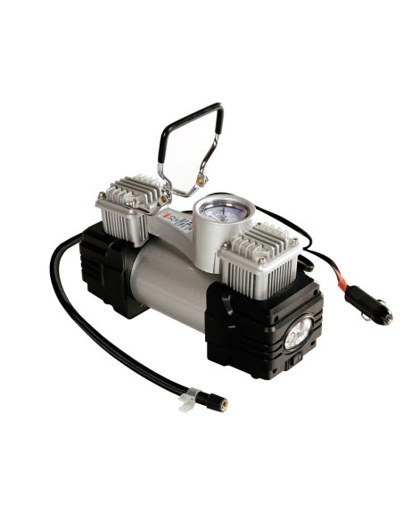 Twin Air Kit compressore bicilindrico 12V 200W 7 bar con manometro e luce a