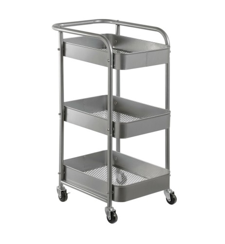 Utility Trolley carrello multiuso 3 ripiani 77x32cm
