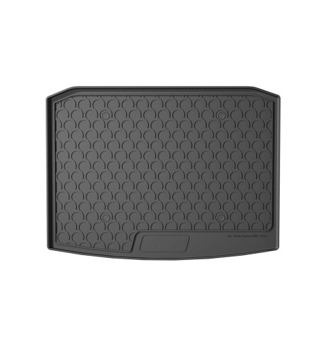 Vasca baule bagagliaio su misura gomma sintetica Skoda Karoq 4WD dal 2017