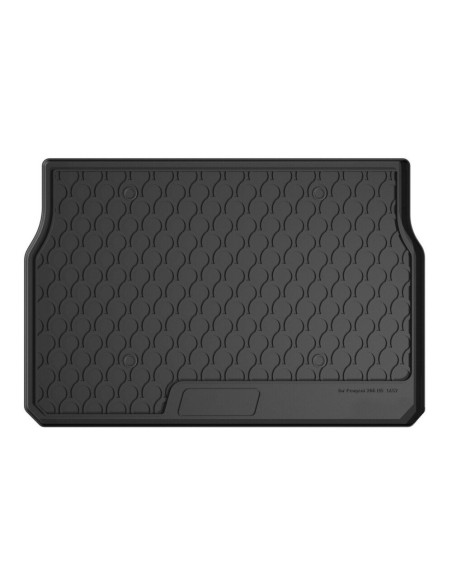 Vasca baule bagagliaio su misura gomma sintetica Peugeot 208 5p 2012 2019