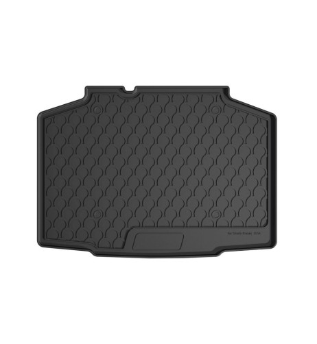 Vasca baule bagagliaio su misura gomma sintetica Skoda Kamiq baule basso