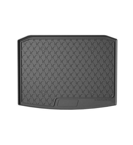 Vasca baule bagagliaio su misura gomma sintetica Skoda Karoq 2WD baule bass