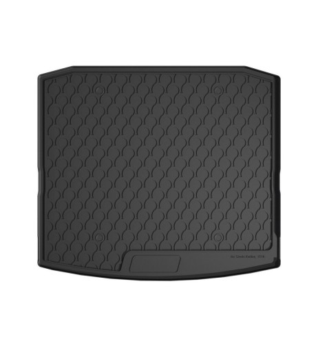 Vasca baule su misura gomma sintetica Skoda Kodiaq baule basso 2017 2021