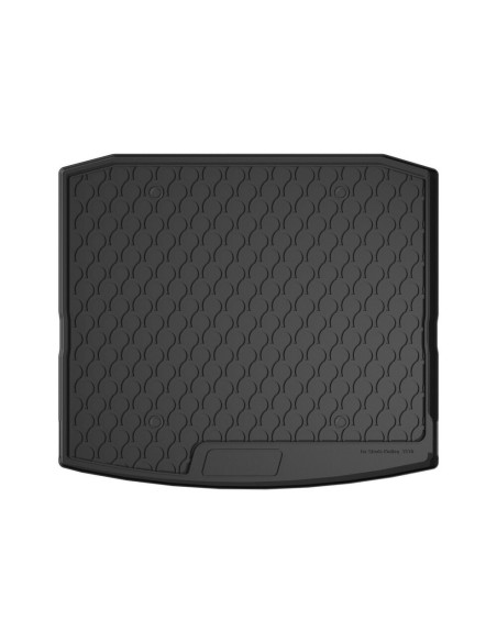 Vasca baule su misura gomma sintetica Skoda Kodiaq baule basso 2017 2021