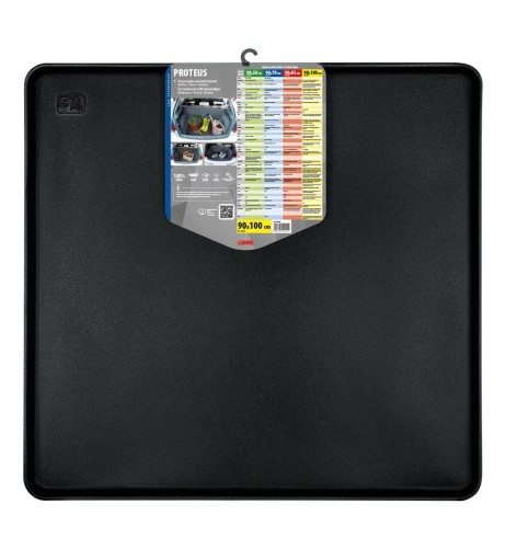 Vasca baule bagagliaio universale impermeabile ed antiscivolo 90x85cm