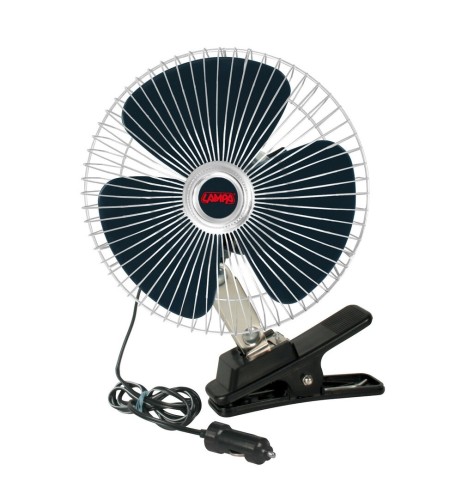 Ventilatore auto accendisigari 12V diametro 20cm con pinza