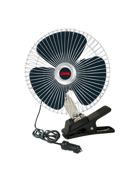 Ventilatore auto accendisigari 12V diametro 20cm con pinza