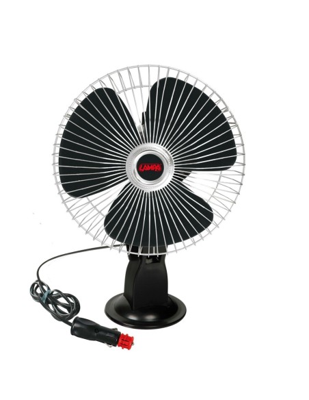 Ventilatore auto accendisigari 12V diametro 20cm con ventosa