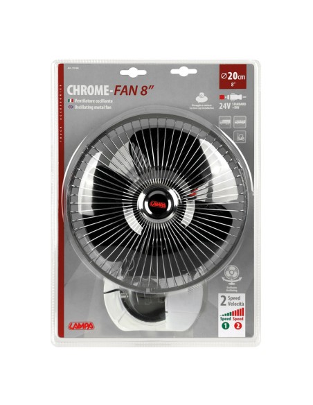 Ventilatore camion 24V 20cm con ventosa