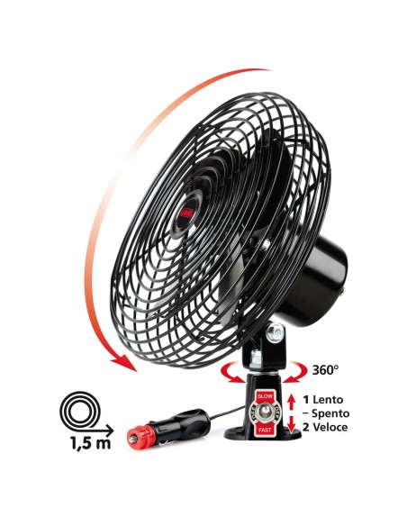 Ventilatore da camion in metallo 24V diametro 20cm