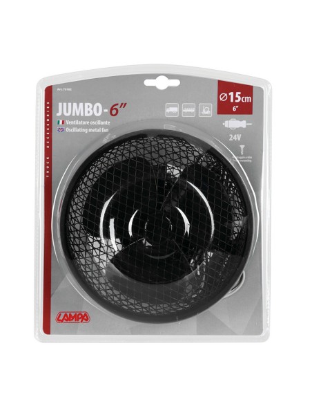 Ventilatore in metallo 24V camion diametro 15cm