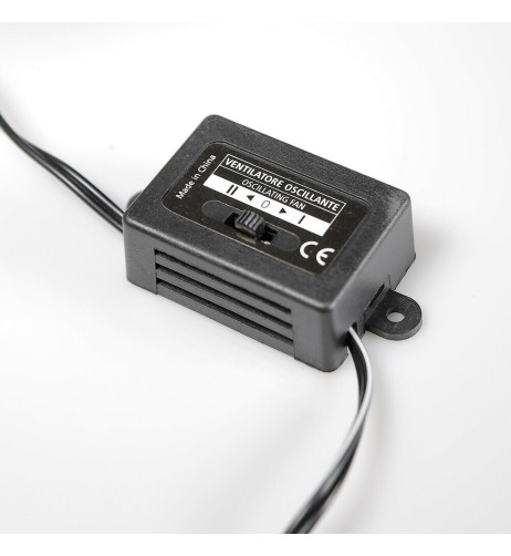 Ventilatore oscillante 24V diametro 25cm con pinza 2 velocita