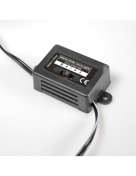 Ventilatore oscillante 24V diametro 25cm con pinza 2 velocita 