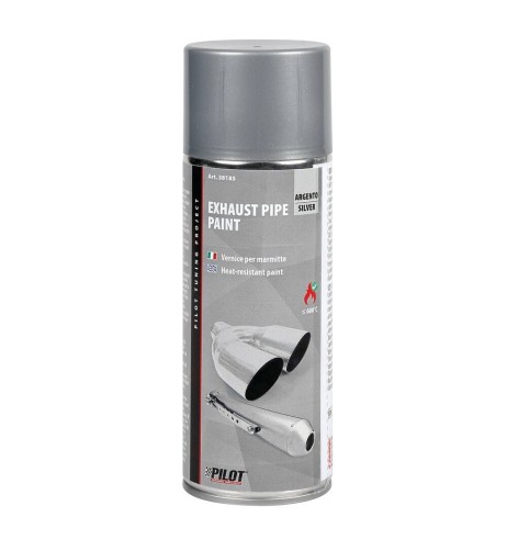 Vernice spray alte temperature per marmitte 400 ml Argento